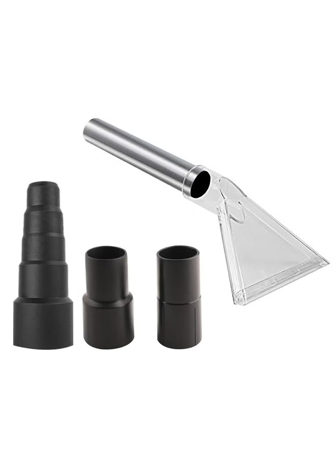 بكومور ملحق شفط الغبار متعدد الاستخدامات لتنظيف السجاد - رأس شفاف لتنظيف المفروشات والسيارات بعمق - يحول المكنسة الكهربائية الرطبة/الجافة إلى جهاز شفط قوي - أنبوب من الفولاذ المقاوم للصدأ + محولات متعددة الاستخدامات - Image 1